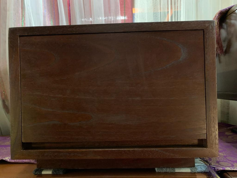Copy of OSCAR WYNHAM Teak Timber Low Bedside Table, BS 48 48 NM (Mahogany)
