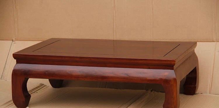 Chinese Royal Coffee Table Square Design Curve Legs 70 cm x 70 cm Premium  70 x 70 x 30 H  ( Mahogany Colour )