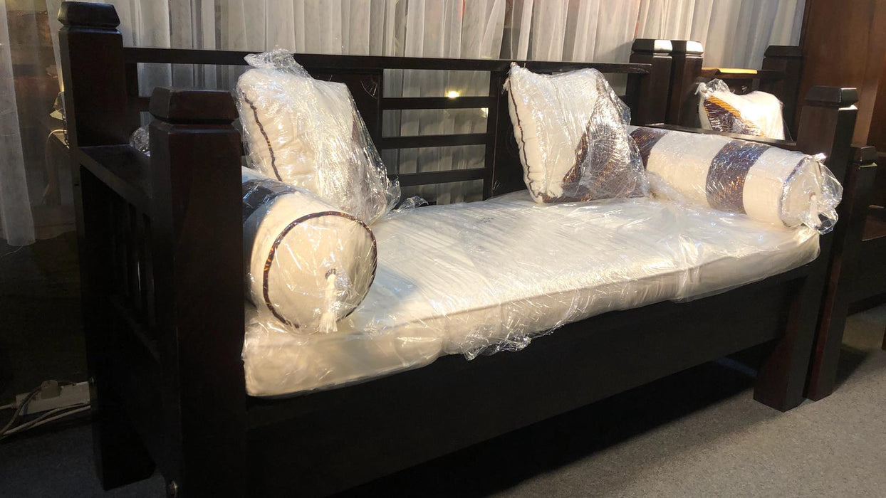 Bali Daybed Sofa Bed 165 cm Free Mattress Free Cushion Straight Arm Rest TEK168 DB 6603 CV SF 3 ( 165 65 95 ) ( Picture for Reference Only )