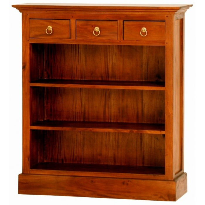 WAREHOUSE SALE Tasmania Bookcase Low Profile 3 Shelves 3 Drawers Book Cabinet TEK168 BC 003 PN ( Special Price $699)