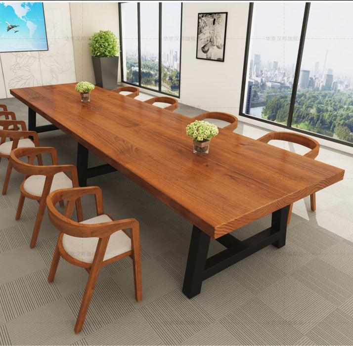 JULIA Solid Wood Conference Scandinavian Dining Table