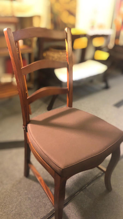 French Provincial Dining Chair with Cushion Mahogany Colour TEK168 CH 000 FP