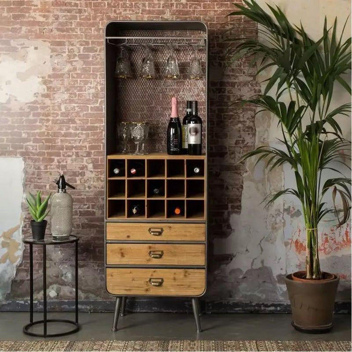 ABIGAIL Wine Cabinet Solid Wood