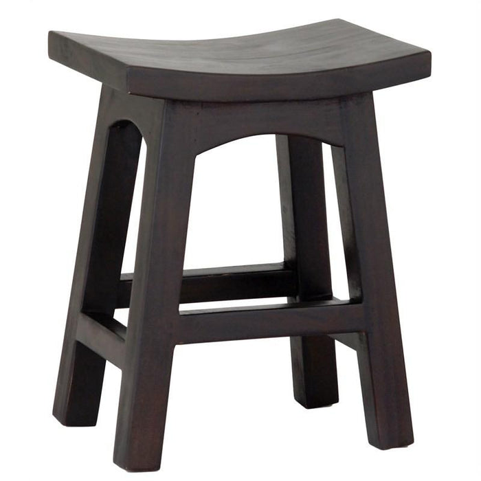 Amst Solid Teak Timber Table 48cm Bar Stool, TEK168 BR 048 WD LP 1