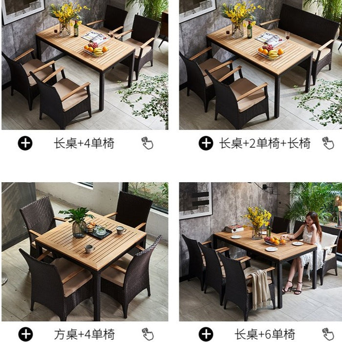 LEJA Outdoor Dining Table Set