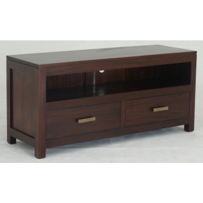 MP - Milan Small TV Console Stand  2 drawers TEK168 SB 002 PNMK ( Chocolate Colour )
