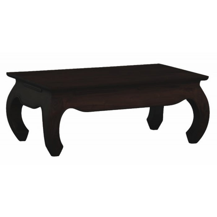 Chinese Oriental Coffee Table Rectangular Design Curve Legs 100 x 60 cm TEK168 CT 000 OL ( Chocolate Colour )
