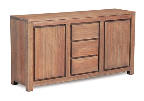 Amsterdam Buffet Sideboard 3 Drawers 2 Door Cabinet Full Solid TEK168 SB 203 TA EC ( Picture, Colour, Illustration for Reference Only )(Special Price 1299)