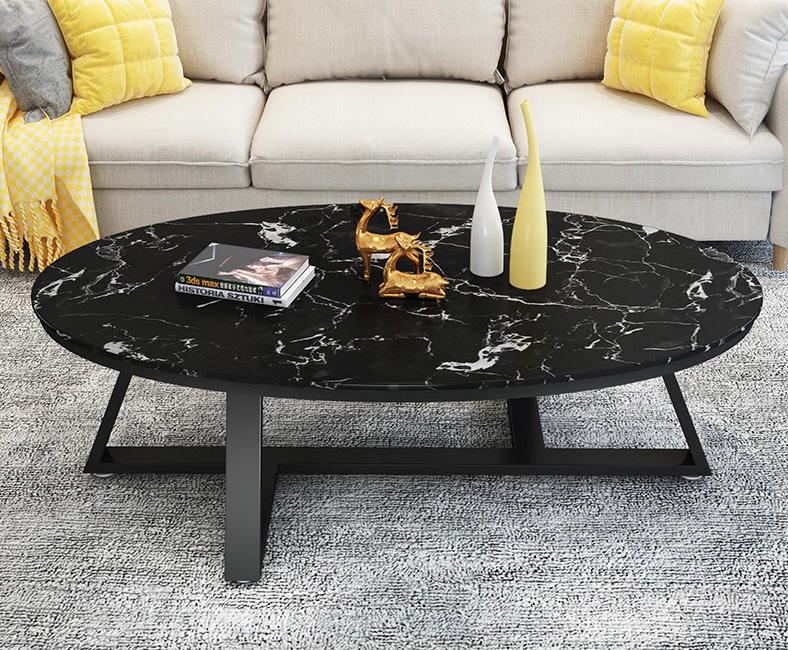 Mateo Classic Marble Oval Coffee Table