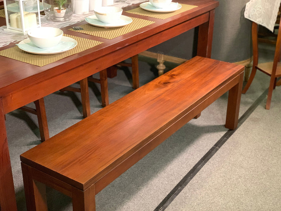 Oriental Dining Table 150 x 90 x 78 Full Solid TEK168 DT 150 90 OL ,  ( Picture for Reference Only ) ( Mahogany Color )