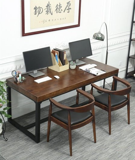 CAMILA Simple and Modern Nordic Solid Wood Desk, Dining, Conference Table