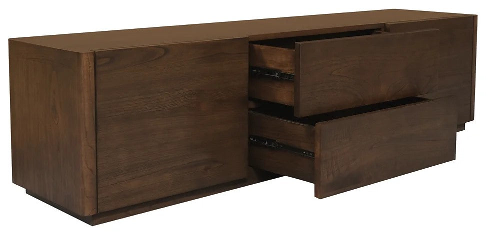 Gatsby 2 Door 2 Drawer Entertainment Unit 190 cm Full Solid TEK168 EU 202 GTY (AL) (WN)