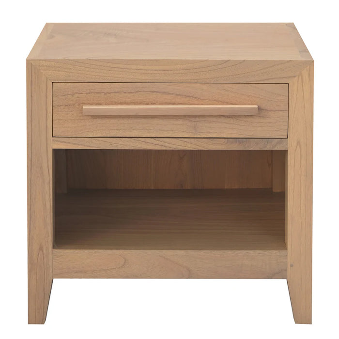 DION 1 Drawer Bedside Table BS 001 LEL (Almond / Walnut)