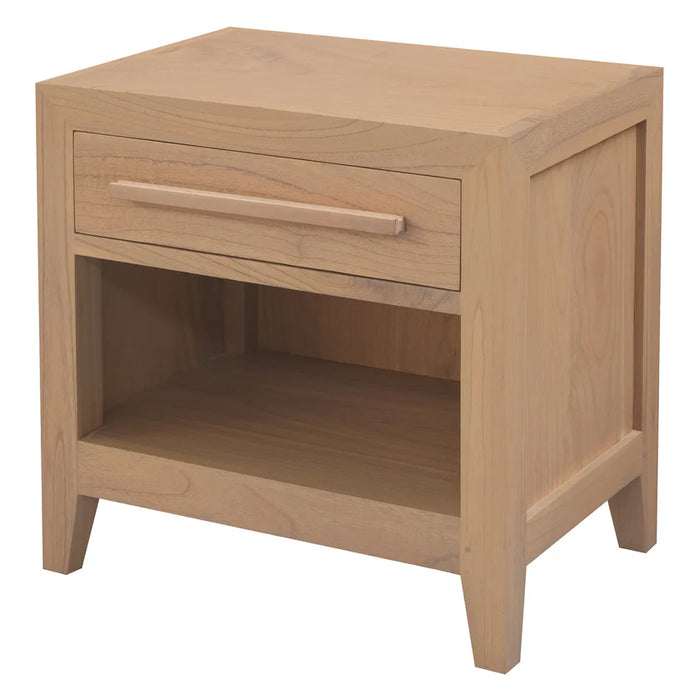 DION 1 Drawer Bedside Table BS 001 LEL (Almond / Walnut)