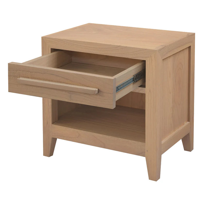 DION 1 Drawer Bedside Table BS 001 LEL (Almond / Walnut)