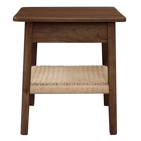 Kelly One Drawer Bedside Table (with Black Loom) TEK168 BS 001 RTKL (Walnut / Almond)