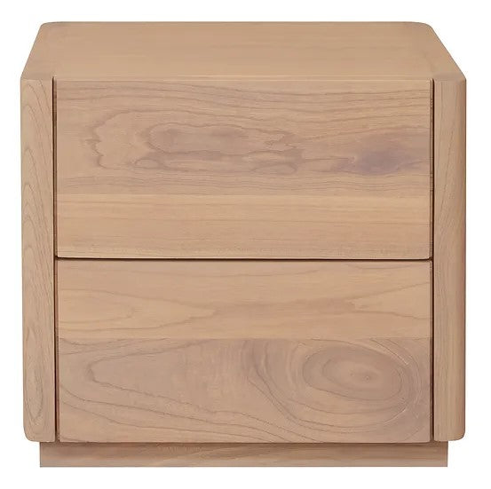 Gatsby 2 Drawer Bedside Table TEK168 BS 002 GTY 53x40x50