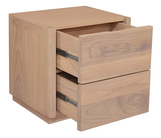 Gatsby 2 Drawer Bedside Table TEK168 BS 002 GTY 53x40x50