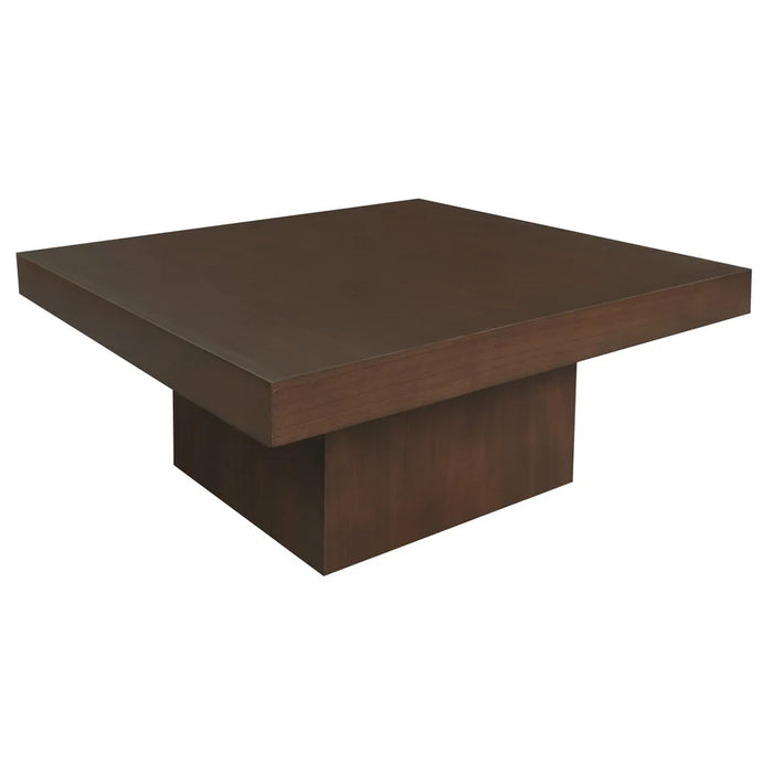 Hudson Solid Teak Coffee Table 90 x 90 x 40 cm TEK168 CT 90 90 HD (WNW) Walnut Waterbase (Picture Colour Illustration for Reference Only)