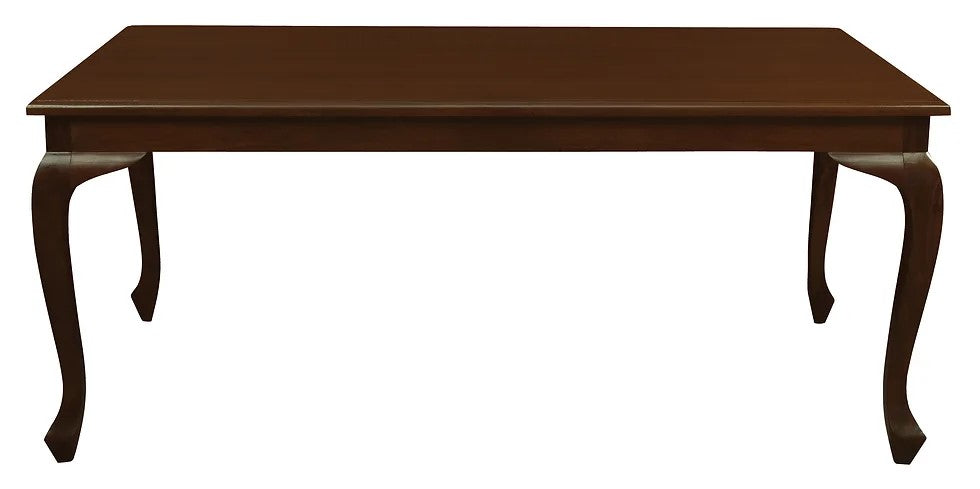 Queen Anna Solid Teak Wood Timber 180cm Dining Table - TEK168 DT 180 90 QA