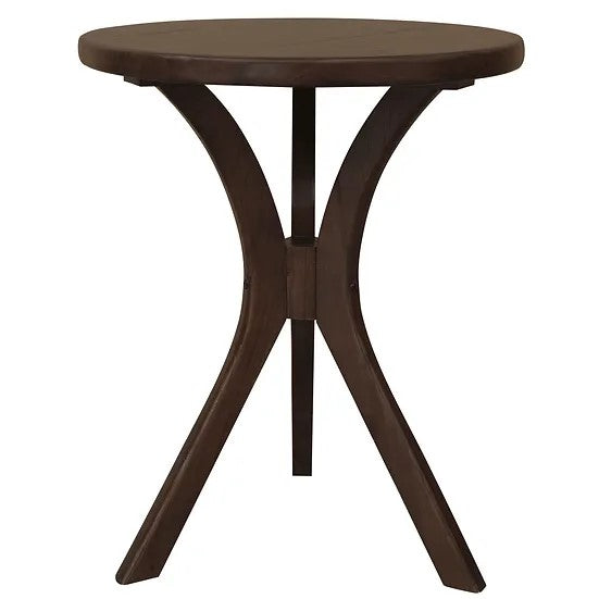 Gatsby Teak Round Side Table TEK168 LT 048 GTY (Walnut / Natural)