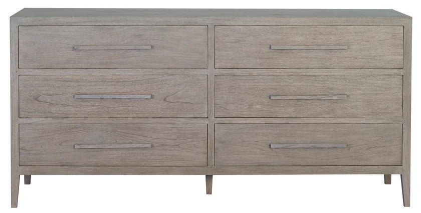 Radisson DION Teak Wood 6 Drawer Chest Dresser Cabinet SB 006 LEL (Almond / Walnut)