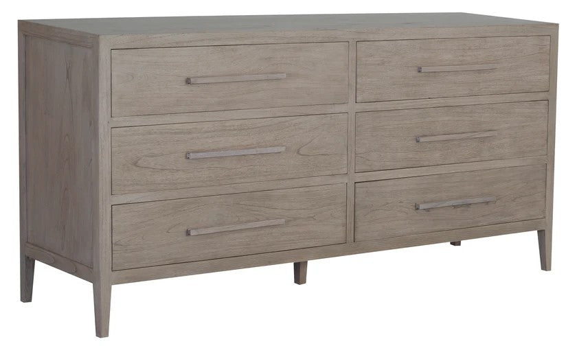 Radisson DION Teak Wood 6 Drawer Chest Dresser Cabinet SB 006 LEL (Almond / Walnut)