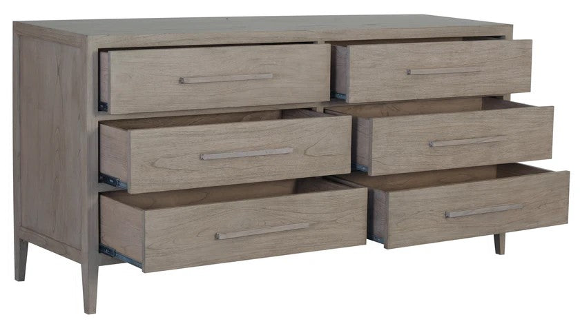 Radisson DION Teak Wood 6 Drawer Chest Dresser Cabinet SB 006 LEL (Almond / Walnut)