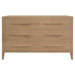 RADISSON Dion Teak Wood 3 Drawer Chest of Drawers Dresser, Natural Other Color Option