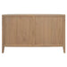 RADISSON Dion Teak Wood 3 Drawer Chest of Drawers Dresser, Natural Other Color Option