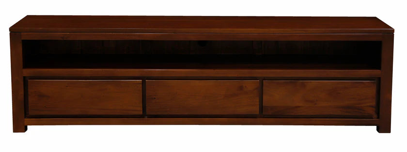 WAREHOUSE SALE Biddinghuizen Amsterdam TV Console 3 Drawer with Long Bottom Shelf Full Solid TEK168 SB 003 TA ( Discount Price $1199, now Special Price $999 )