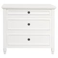 RADISSON Beau Teak Timber 3 Chest of Drawer Dresser, White
