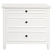 RADISSON Beau Teak Timber 3 Chest of Drawer Dresser, White
