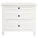 RADISSON Beau Teak Timber 3 Chest of Drawer Dresser, White