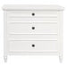 RADISSON Beau Teak Timber 3 Chest of Drawer Dresser, White