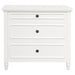 RADISSON Beau Teak Timber 3 Chest of Drawer Dresser, White