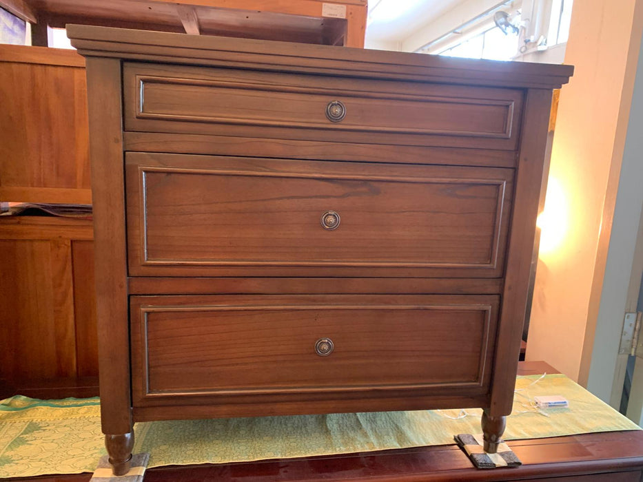 RADISSON Beau Teak Timber 3 Chest of Drawer Dresser, White
