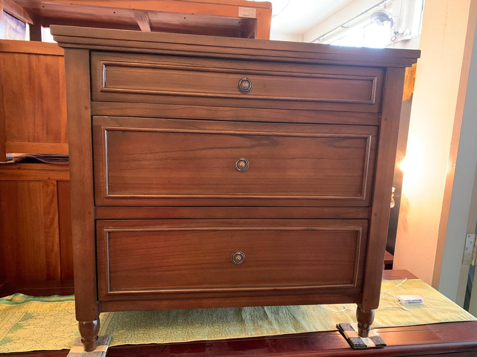 RADISSON Beau Teak Timber 3 Chest of Drawer Dresser, White