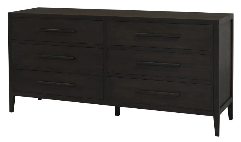 Radisson DION Teak Wood 6 Drawer Chest Dresser Cabinet SB 006 LEL (Almond / Walnut)