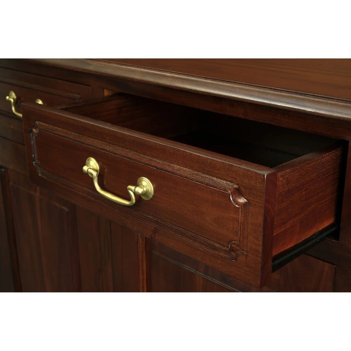 Hari Raya Member Special - Tasmania Buffet Sideboard 3 Door 3 Drawers Solid Wood TEK168 SB 303 PN ( Mahogany Colour )