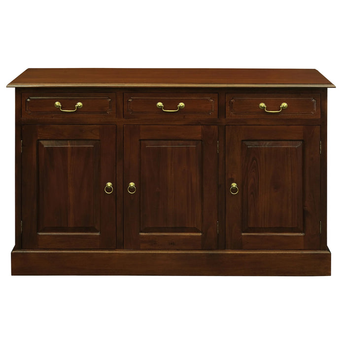 Hari Raya Member Special - Tasmania Buffet Sideboard 3 Door 3 Drawers Solid Wood TEK168 SB 303 PN ( Mahogany Colour )