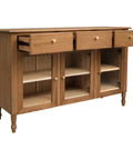 WYNHAM Winston 3 Door 3 Drawer Buffet Full Solid TEK168 SB 303 WYN (WN)