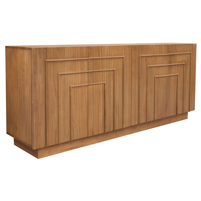 Apollo 4 Door Buffet TEK168 SB 400 AP (WN)  (Almond / Walnut / Natural color)