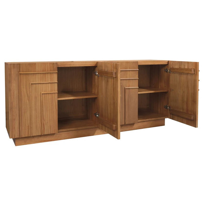 Apollo 4 Door Buffet TEK168 SB 400 AP (WN)  (Almond / Walnut / Natural color)