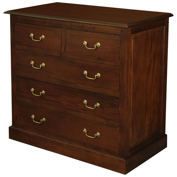 Tasmania 5 Drawers Chest of Drawers Commode ( 2 Small Drawers and 3 Big Drawers ) TEK168 TB 005 PN