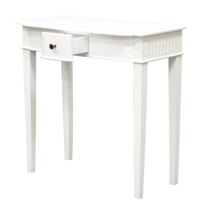 Teak Milly 1 Drawer Carved Hall Table TEK168 TB 165 (M) (LP)
