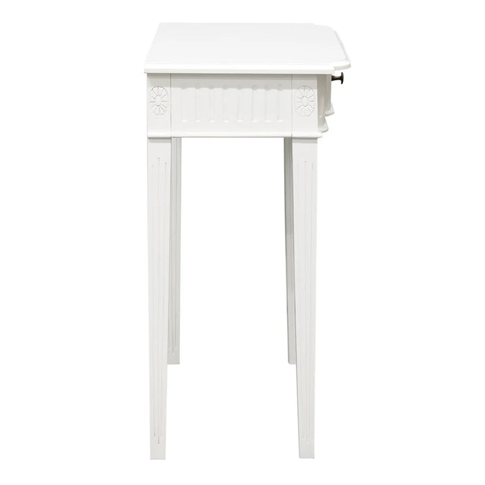 Teak Milly 1 Drawer Carved Hall Table TEK168 TB 165 (M) (LP)