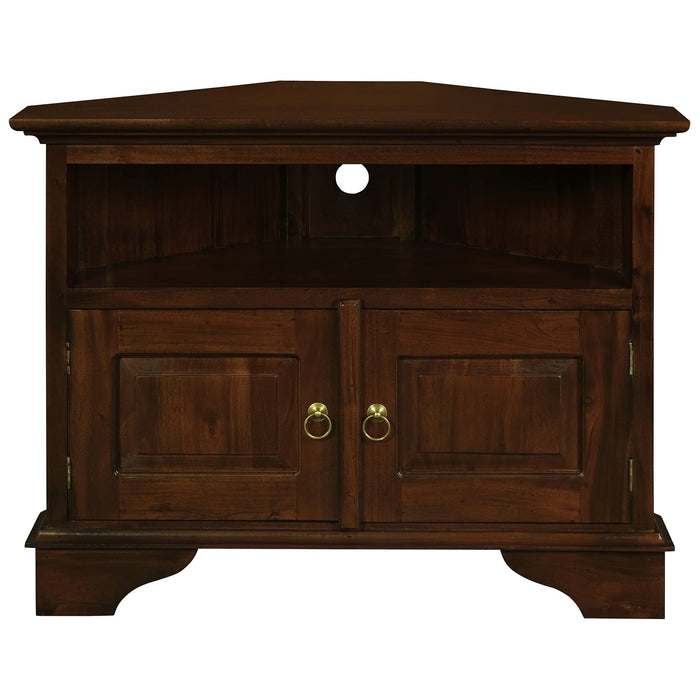 Tasmania Corner TV Console Stand Unit Triangular Back TEK168 TV 200 PN CNR ( Walnut Color )