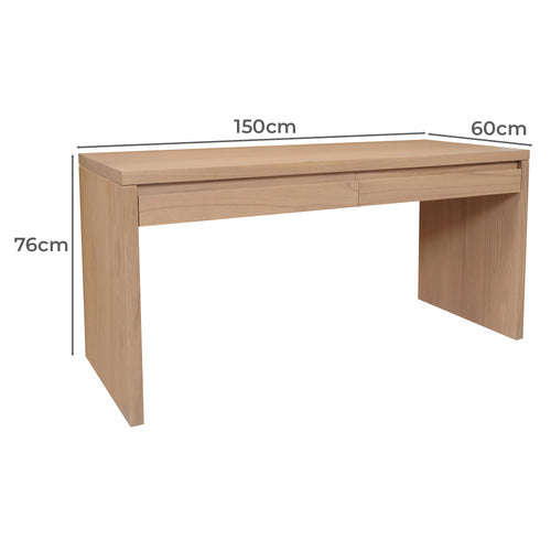 Apollo 2 Drawer Writing Desk Full Solid TEK168 DK 002 AP