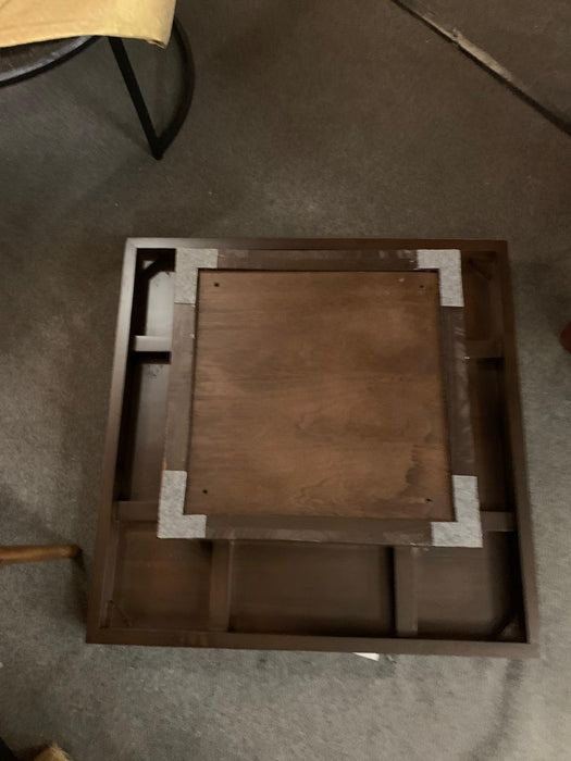 Hudson Solid Teak Coffee Table 90 x 90 x 40 cm TEK168 CT 90 90 HD (WNW) Walnut Waterbase (Picture Colour Illustration for Reference Only)